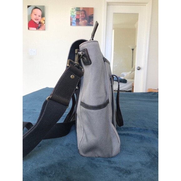 Jack Spade Work Twill Swiss Brief case man bag with Flap in Grey - Picture 4 of 12